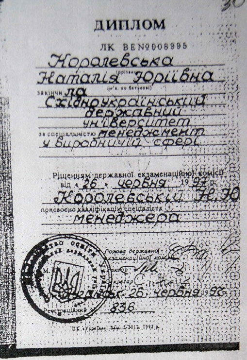 Королевская - фальшивка из "НИИ ЧАВО"