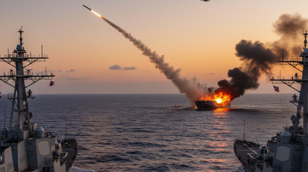 Американские военные атаковали судно в Карибском море