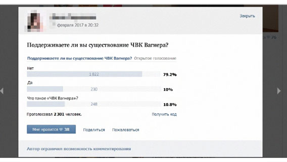 Более 97% за «ЧВК Вагнера»: опрос показал, кого россияне хотят видеть на поле боя