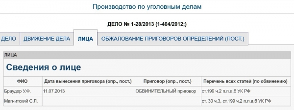 Браудер проводил налоговые махинации с размахом