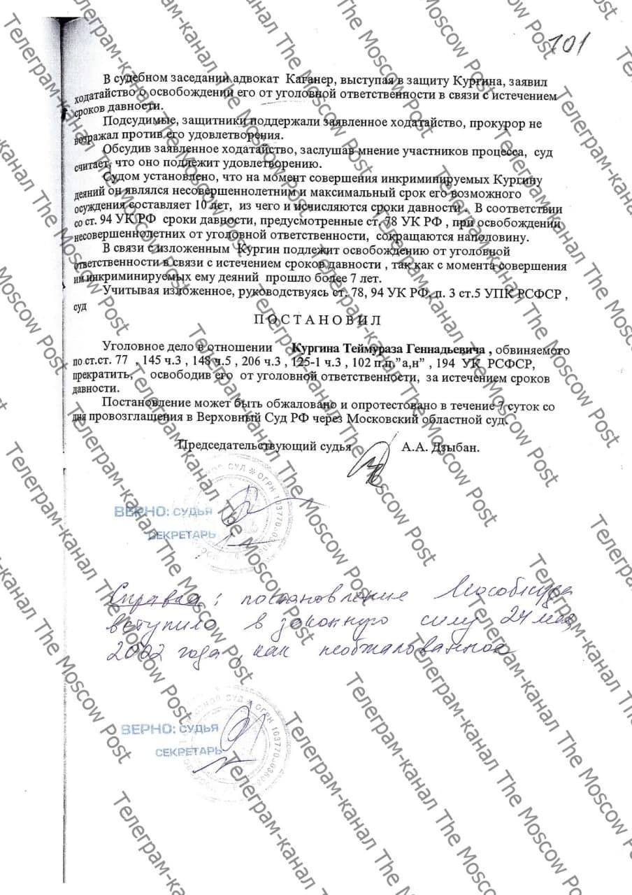Дело Тимофея Кургина оказалось шагреневым