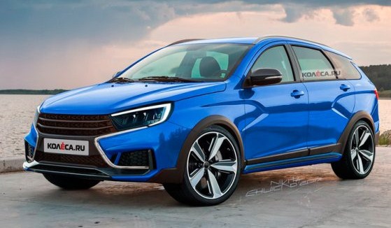 Дизайнеры показали изображения «заряженной» Lada Vesta SW Cross‍