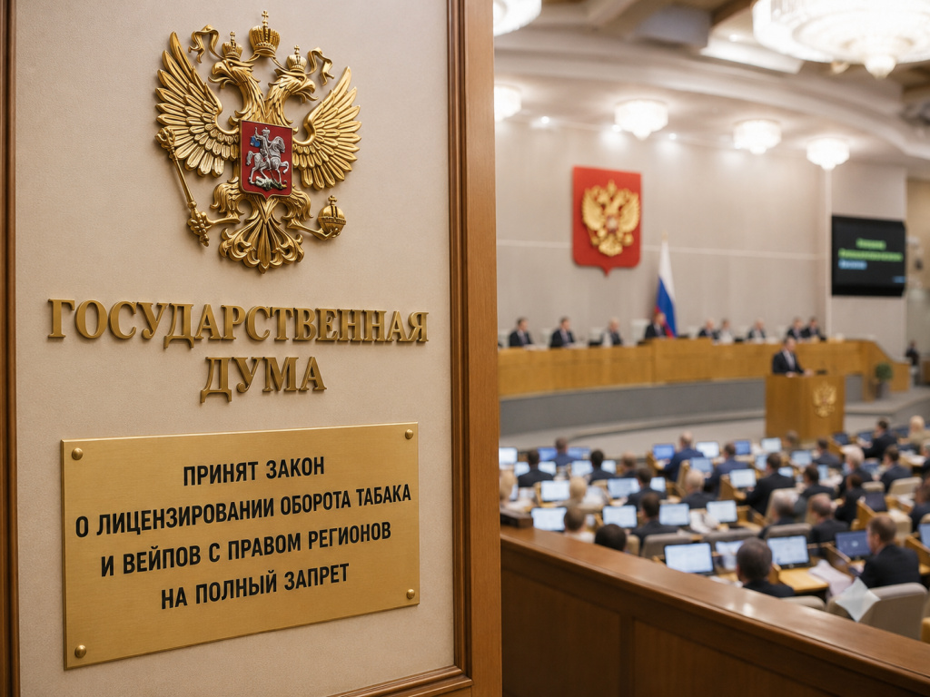 Госдума приняла закон о лицензировании оборота табака и вейпов с правом регионов на полный запрет