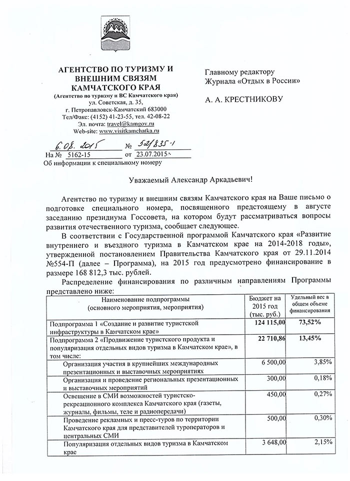 Как и за сколько российские регионы свои туристические продукты продвигают