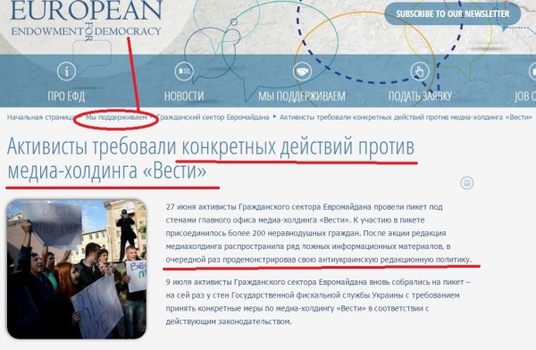 Киев и Европа против российских журналистов