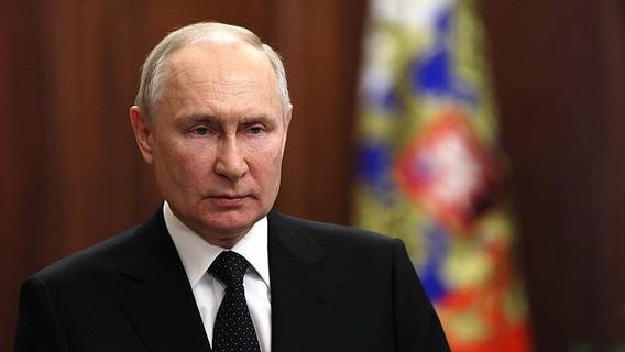 Обращение президента РФ Владимира Путина к гражданам России