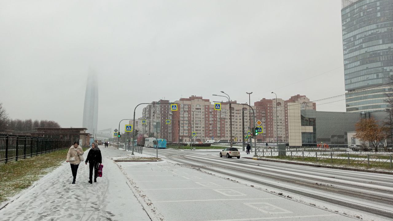 По документам – осень. Петербуржцы назвали причину неготовности Смольного к первому снегу