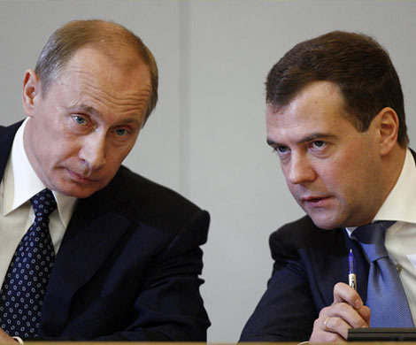 Путин и Медведев обсудили курс рубля