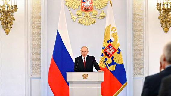 Путин выступил с речью, в которой назвал Запад врагом