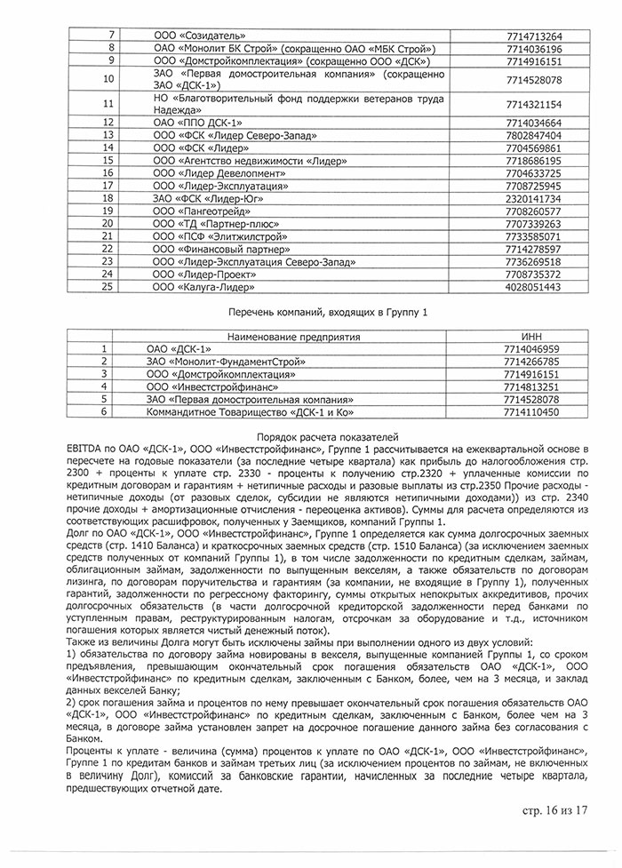 Странная схема «ДСК-1»: кредит, реструктуризация, суд