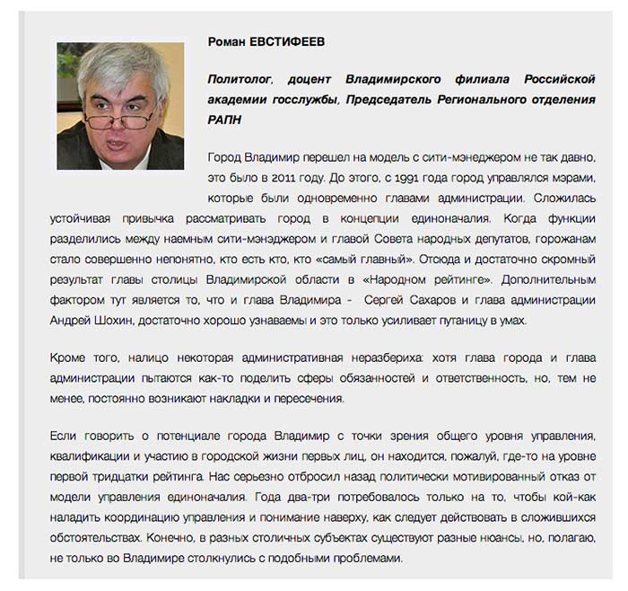 У мэров появился свой «Народный рейтинг»