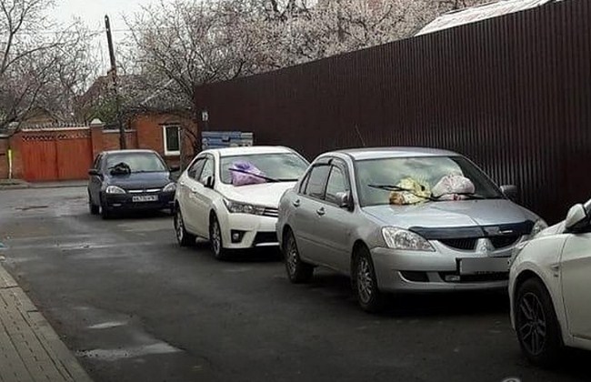 В Ростове на Западном автохамов наказали мусором